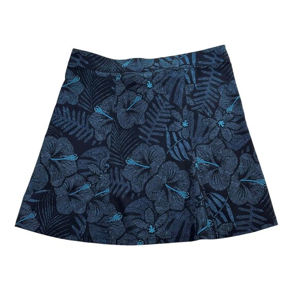 RipSkirt Hawaii Wrap Skirt Style 201 Maui Moonlight Size L Blue Hibiscus NWT - Picture 2 of 9